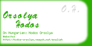 orsolya hodos business card